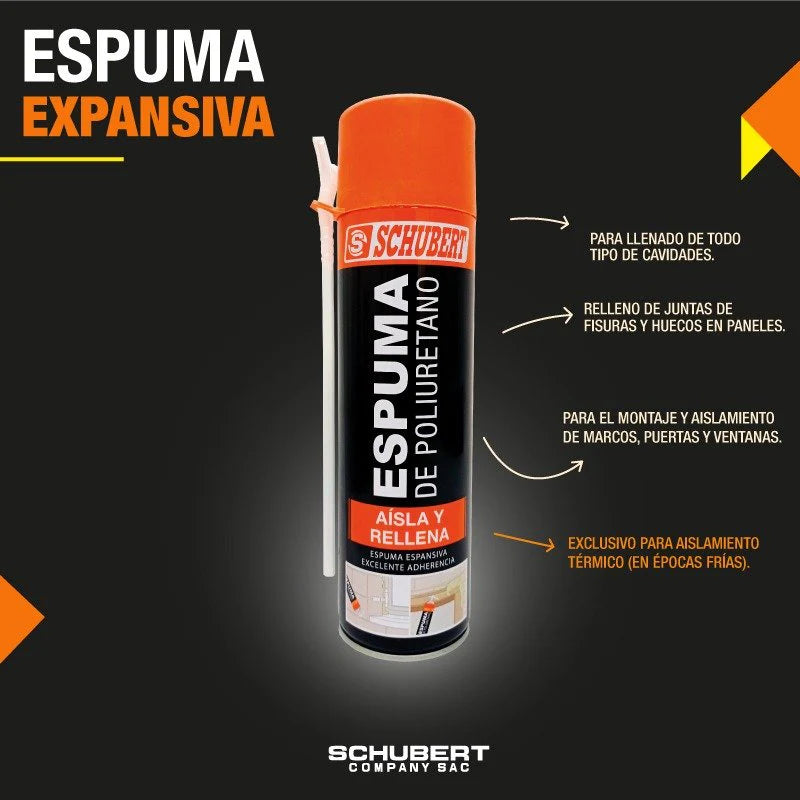 Espuma Expansiva de Poliuretano Profesional
