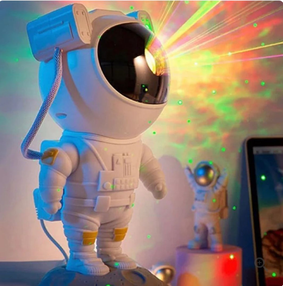 Proyector Astronauta de Estrellas y Nebulosa 🧑🚀Cabeza Giratoria de 360º + Control Remoto