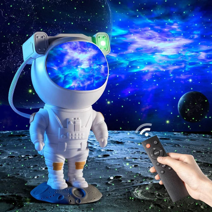 Proyector Astronauta de Estrellas y Nebulosa 🧑🚀Cabeza Giratoria de 360º + Control Remoto