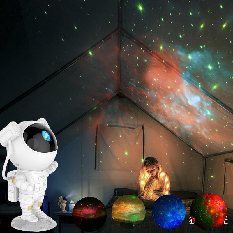 Proyector Astronauta de Estrellas y Nebulosa 🧑🚀Cabeza Giratoria de 360º + Control Remoto