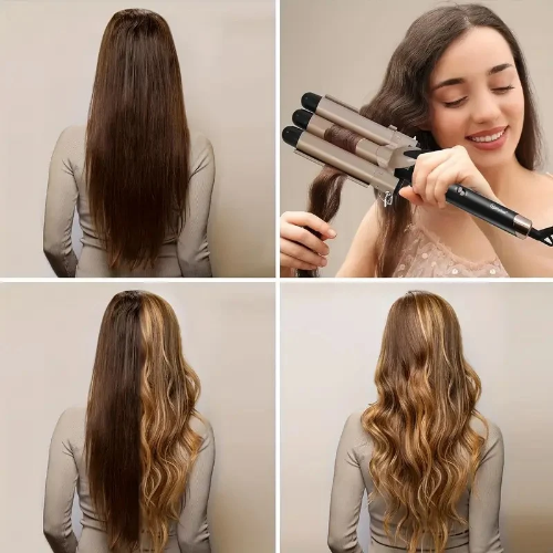 Rizadora Profesional de Cabello 3 Cabezales