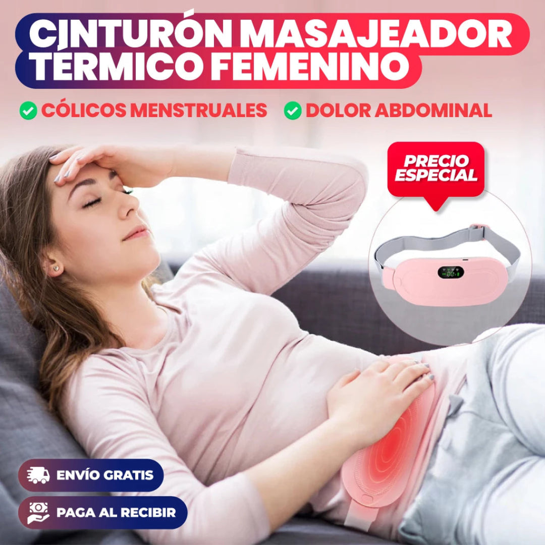 CINTURÓN MASAJEADOR TÉRMICO PARA CÓLICOS
