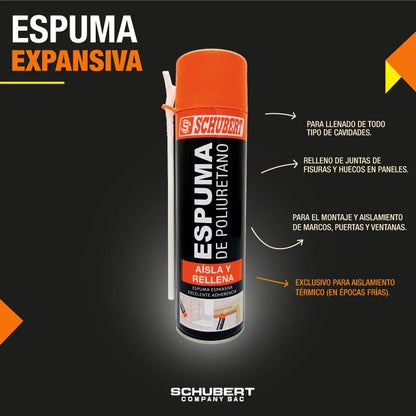Espuma Expansiva de Poliuretano Profesional