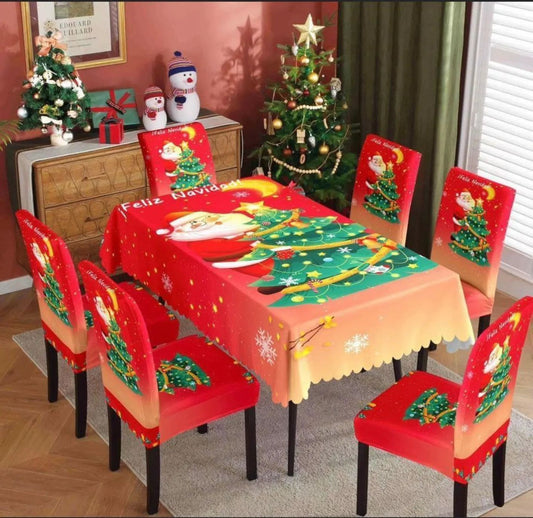 JUEGO DE MANTEL + SILLAS  7 PIEZAS | ENVIO GRATIS