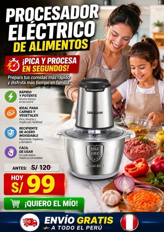 Procesador eléctrico de alimentos