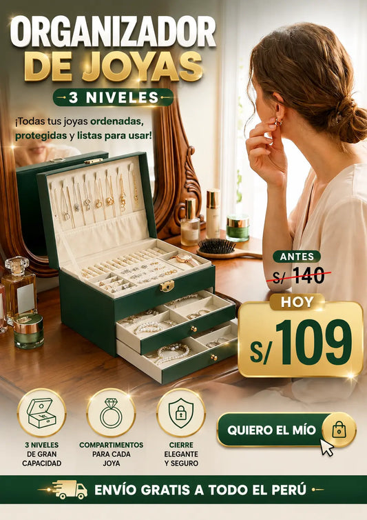 Organizador de Joyas 3 niveles