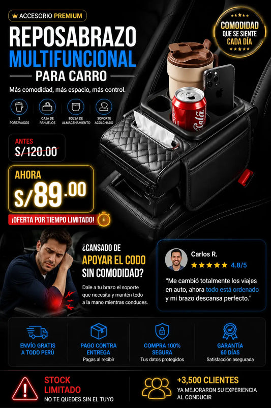 Reposabrazo multifuncional