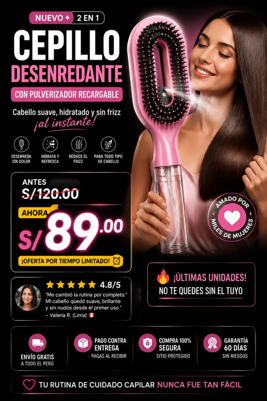 CEPILLO DESENREDANTE 2 EN 1