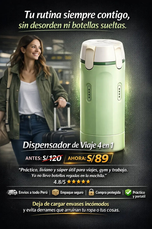 DISPENSADOR DE VIAJE 4 EN 1