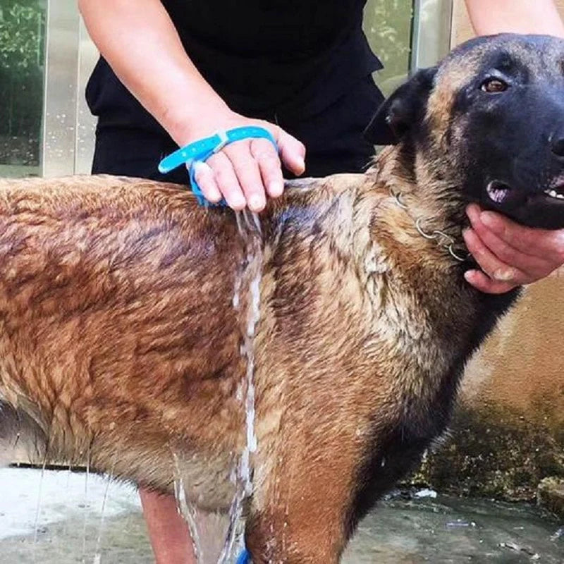 MANGUERA Y MASAJEADOR DE BAÑO PARA MASCOTA