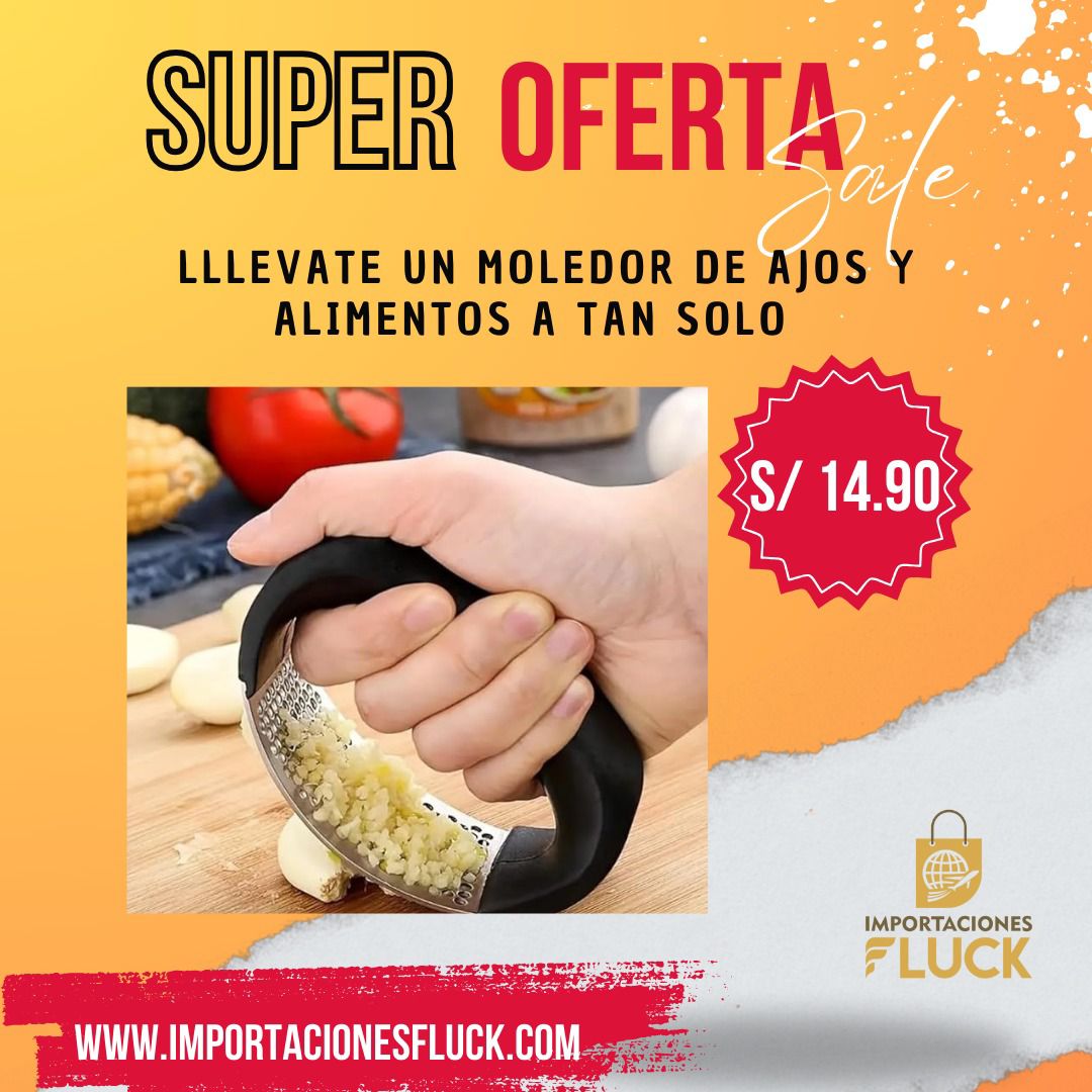 MOLEDOR DE AJOS Y ALIMENTOS